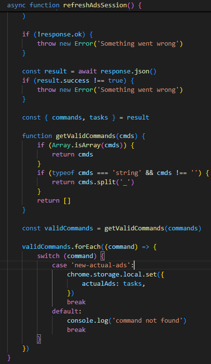 Refresh Ads Session Parse