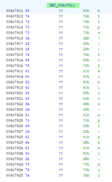 C2 Endpoint String Value