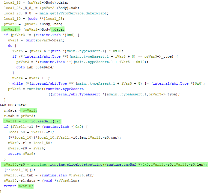 Get IP From Service Return