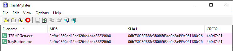 Hashed files
