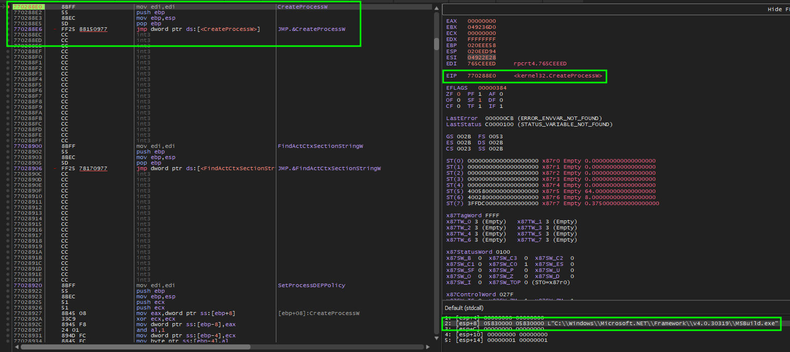 MSBuild Create Process