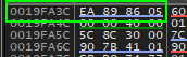 Resource end offset