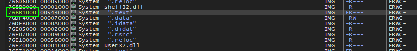 Shell32 Text Offset