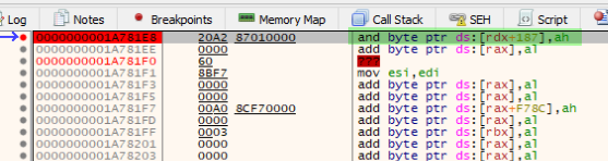 WS Handler Memory Breakpoint